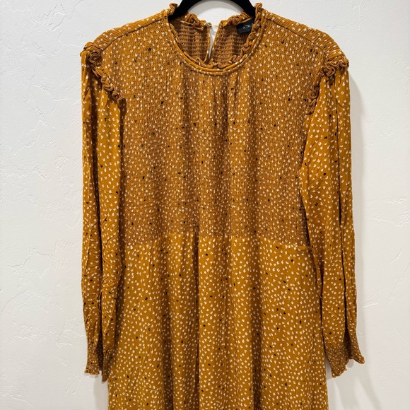 HATCH 0 Yellow Lana Maternity Dress Midi Longsleeve Comfy Women's XS Fall - Picture 9 of 16